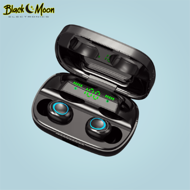 💧 Galactic Waterproof Sport 2.0 Bluetooth Wireless S11 Earphones - Black Moon Electronics