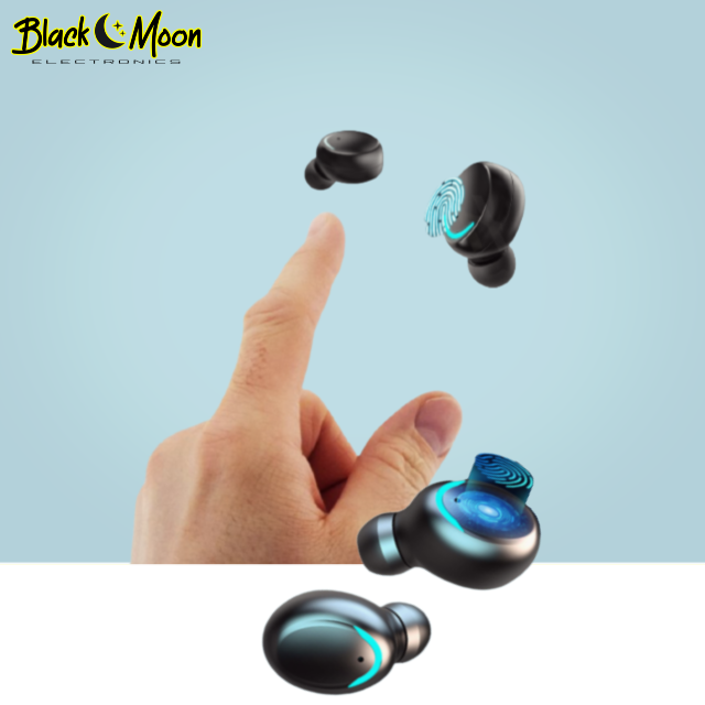 💧 Galactic Waterproof Sport 2.0 Bluetooth Wireless S11 Earphones - Black Moon Electronics