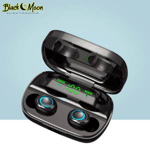 💧 Galactic Waterproof Sport 2.0 Bluetooth Wireless S11 Earphones - Black Moon Electronics