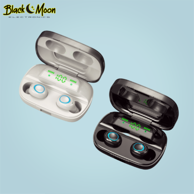 💧 Galactic Waterproof Sport 2.0 Bluetooth Wireless S11 Earphones - Black Moon Electronics